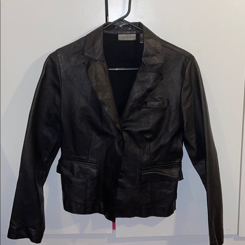 Hugo Buscati Black Leather Jacket